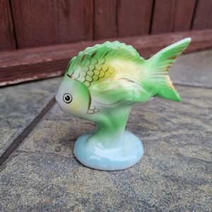 Hollóházi porcelán_halacska - Meska.hu