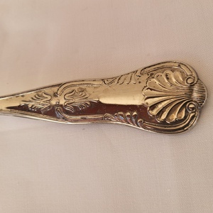 Ezüstözött húsvilla - otthon & életmód - konyhafelszerelés, tálalás - tálalás - kanál & villa - Meska.hu