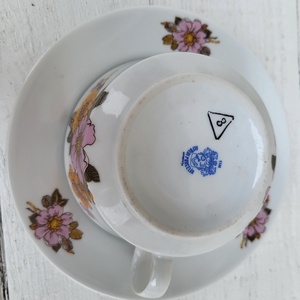 Alföldi porcelán_dáliás teáscsésze szett 5 személyes - otthon & életmód - konyhafelszerelés, tálalás - tálalás - bögre & csésze - Meska.hu