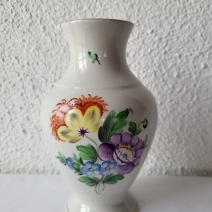 Herendi porcelán_árvácska mintás váza - Meska.hu
