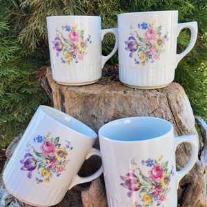 Zsolnay porcelán_4 db-os szoknyás bögre szett, Otthon & Életmód, Konyhafelszerelés, tálalás, Tálalás, Bögre & Csésze, , MESKA