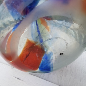 Vintage, muránói jellegű óriái üvegváza - otthon & életmód - virágdekoráció - virágtartó - váza - Meska.hu