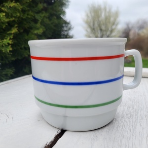 Zsolnay porcelán_csíkos bögre, Otthon & Életmód, Konyhafelszerelés, tálalás, Tálalás, Bögre & Csésze, , MESKA