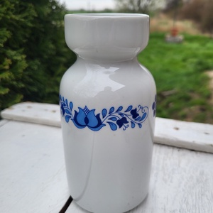 Alföldi porcelán_kék magyaros váza, Otthon & Életmód, Virágdekoráció, Virágtartó, Váza, , MESKA