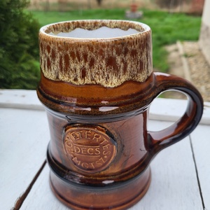 Zsolnay pirogránit söröskorsó_Fürtös György terve, Otthon & Életmód, Konyhafelszerelés, tálalás, Tálalás, Sörös pohár és korsó, , MESKA