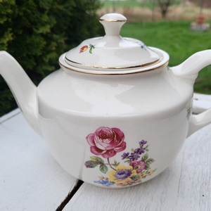 Antik, vintage Sadler fajansz teáskanna - Meska.hu