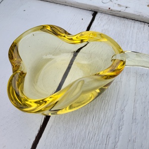 Mid Century Vannes francia kristályüveg, körte formájú hamutál - Meska.hu