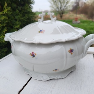 Zsolnay porcelán_apróvirágos levesestál, Otthon & Életmód, Konyhafelszerelés, tálalás, Tálalás, Tányér & Étkészlet, , MESKA