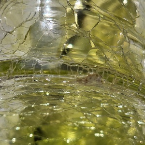 Retro, vintage karcagi fátyolüveg váza - otthon & életmód - virágdekoráció - virágtartó - váza - Meska.hu