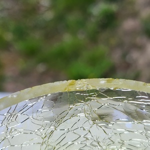 Retro, vintage karcagi fátyolüveg váza - otthon & életmód - virágdekoráció - virágtartó - váza - Meska.hu