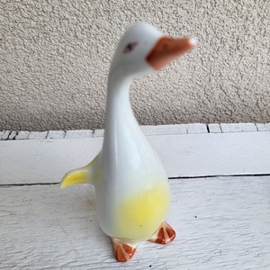 Hollóházi porcelán_kézzel festett liba, lúd figura - otthon & életmód - dekoráció - dekoratív figurák és szobrok - Meska.hu