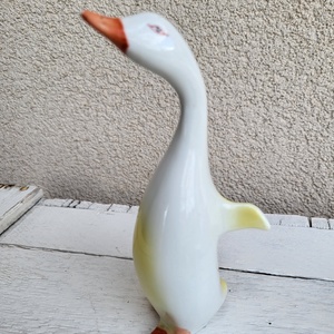 Hollóházi porcelán_kézzel festett liba, lúd figura, Otthon & Életmód, Dekoráció, Dekoratív figurák és szobrok, , MESKA