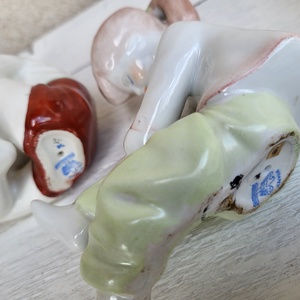 Aquincum Budapest porcelán öltözködő kislány-kisfiú páros - otthon & életmód - dekoráció - dekoratív figurák és szobrok - Meska.hu