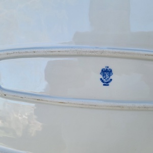 Alföldi porcelán_zöld csíkos sültes, pecsenyés tál - otthon & életmód - konyhafelszerelés, tálalás - tálalás - kínálótál - Meska.hu