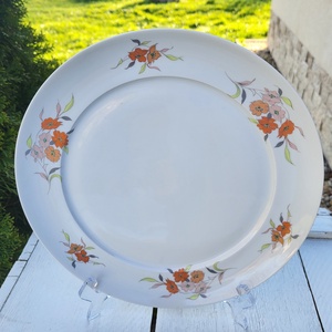 Alföldi porcelán_színes hajnalkás süteménykínáló tál - Meska.hu