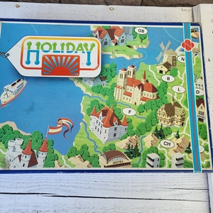 Retro, vintage Holiday - Utazás Európában társasjáték 1985_ritka! - Meska.hu