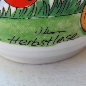 Hertie Markthallen porcelán_mesejelenetes, katicabogaras bögre  Őszi betakarítás  - otthon & életmód - konyhafelszerelés, tálalás - tálalás - bögre & csésze - Meska.hu