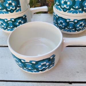 Vintage, retro Staffordshire Ironstone leveses csésze, kőedény készlet - otthon & életmód - konyhafelszerelés, tálalás - tálalás - bögre & csésze - Meska.hu