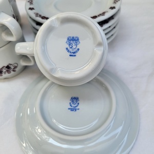 Alföldi porcelán_barna magyaros mokkás/kávés csészeszett - otthon & életmód - konyhafelszerelés, tálalás - tálalás - bögre & csésze - Meska.hu