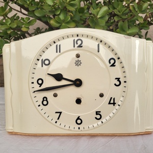 Mid Century_porcelán Junghans falióra - Meska.hu
