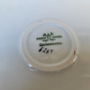 Antik Pirkenhammer Chechoslovakia porcelán_bazsarózsás tálalószett - otthon & életmód - konyhafelszerelés, tálalás - tálalás - tányér & étkészlet - Meska.hu
