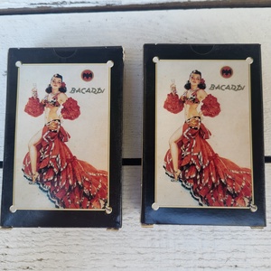 Vintage, Carta Mundi Bacardi franciakártya paklik bontatlan csomagban - játék & sport - táblajáték és kártyajáték - kártya - Meska.hu
