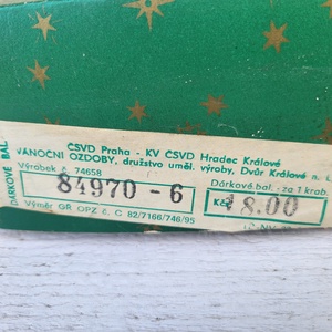 Régi csehszlovák karácsonyfadísz csomag - karácsony - karácsonyi lakásdekoráció - karácsonyfadíszek - Meska.hu