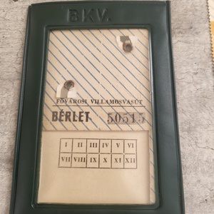 Fővárosi Villamosvasút (FVV) bérletigazolvány és a hozzá tartozó havi bérletszelvények ( 1963-64 ) - művészet - más gyűjtemények - Meska.hu