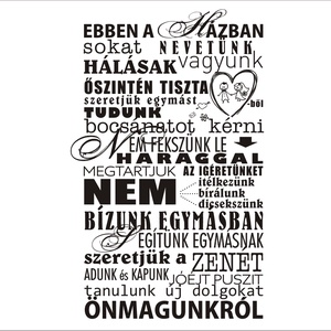 Házi áldás falmatrica -  - Meska.hu