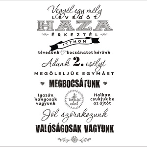 Haza értél falmatrica - otthon & életmód - dekoráció - fali és függő dekoráció - falmatrica & tapéta - Meska.hu