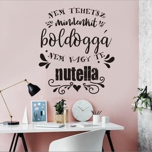 Nutella falmatrica, ajándékba vagy lepd meg saját magad, Otthon & Életmód, Dekoráció, Fali és függő dekoráció, Falmatrica & Tapéta, Fotó, grafika, rajz, illusztráció, MESKA