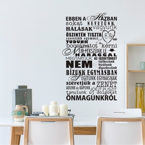 Házi áldás falmatrica - művészet - grafika & illusztráció - digitális - Meska.hu