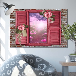 Ablakposzter - csodás kilátás a természetre, öntapadós fólia, 160 cm x 105 cm - otthon & életmód - dekoráció - Meska.hu