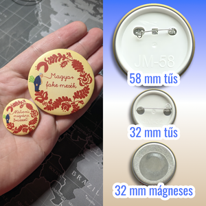 Egyedi kitűzők - ékszer - kitűző és bross - Meska.hu