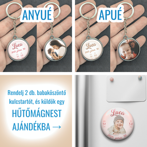 Babaköszöntő hűtőmágnes - otthon & életmód - konyhafelszerelés, tálalás - konyhai dekoráció - hűtőmágnes - Meska.hu