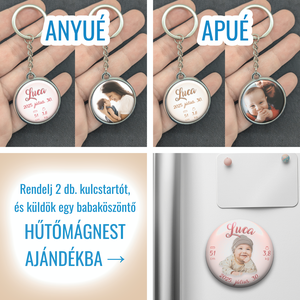 Babaköszöntő kulcstartó - otthon & életmód - konyhafelszerelés, tálalás - konyhai dekoráció - hűtőmágnes - Meska.hu