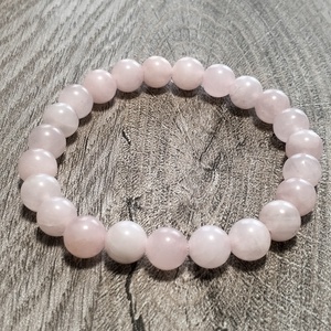 Női Ásványkarkötő - Rózsakvarc - ékszer - karkötő - ásványkarkötő - Meska.hu
