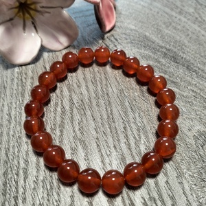 Női Ásványkarkötő - Karneol, Ékszer, Karkötő, Ásványkarkötő, Ékszerkészítés, MESKA