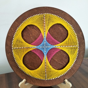 String Art - fonalművészet - NYÁR, Otthon & Életmód, Dekoráció, Fali és függő dekoráció, Falra akasztható dekor, Fotó, grafika, rajz, illusztráció, Csomózás, MESKA
