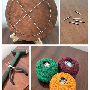 String Art - fonalművészet - ŐSZ - otthon & életmód - dekoráció - fali és függő dekoráció - falra akasztható dekor - Meska.hu