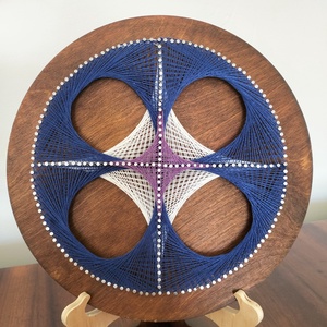 String Art - fonalművészet - TÉL, Otthon & Életmód, Dekoráció, Fali és függő dekoráció, Falra akasztható dekor, Fotó, grafika, rajz, illusztráció, Csomózás, MESKA