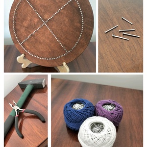 String Art - fonalművészet - TÉL - otthon & életmód - dekoráció - fali és függő dekoráció - falra akasztható dekor - Meska.hu