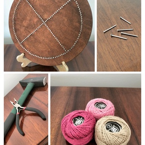 String Art - fonalművészet - Lélekvirág  - otthon & életmód - dekoráció - fali és függő dekoráció - falra akasztható dekor - Meska.hu