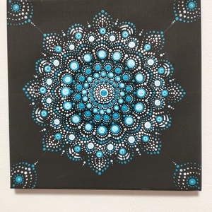 Türkiz Harmónia Mandala  - otthon & életmód - dekoráció - spiritualitás - mandala - Meska.hu