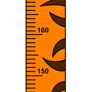 Falmatrica - Tigrises 200cm, Otthon & Életmód, Babaszoba, gyerekszoba, Magasságmérő, Fotó, grafika, rajz, illusztráció, MESKA