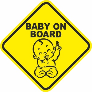Autómatrica - BABY ON BOARD - baby, Művészet, Grafika & Illusztráció, Digitális, Fotó, grafika, rajz, illusztráció, Meska
