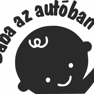 Autómatrica - BABA AZ AUTÓBAN, Otthon & Életmód, Autó, Autós matrica, Fotó, grafika, rajz, illusztráció, MESKA