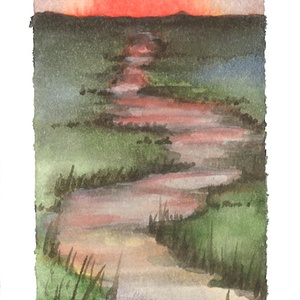 Kézzel festett könyvjelző - könyv & zene - könyvjelző - Meska.hu