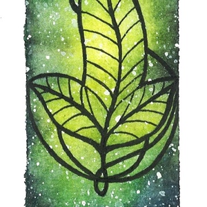 Kézzel festett könyvjelző - Gyűrűk ura, Lorien levele témával - könyv & zene - könyvjelző - Meska.hu