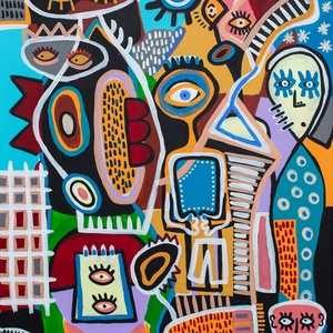 Kompozíció, Művészet, Festmény, Akril, Festészet, MESKA